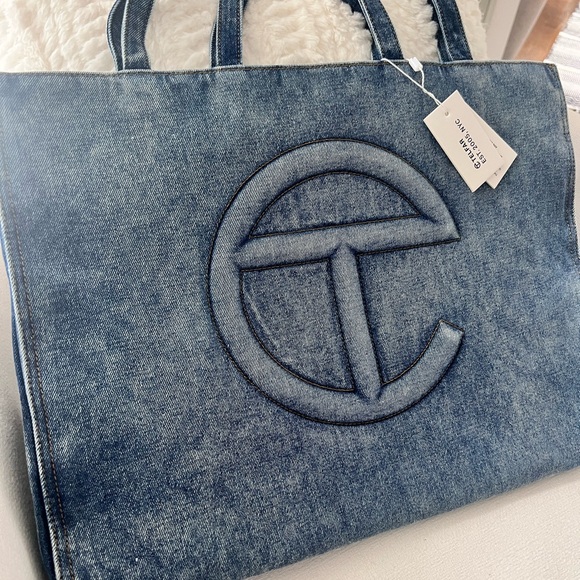 Telfar Shopper Denim - Large BNWT! - Picture 7 of 9